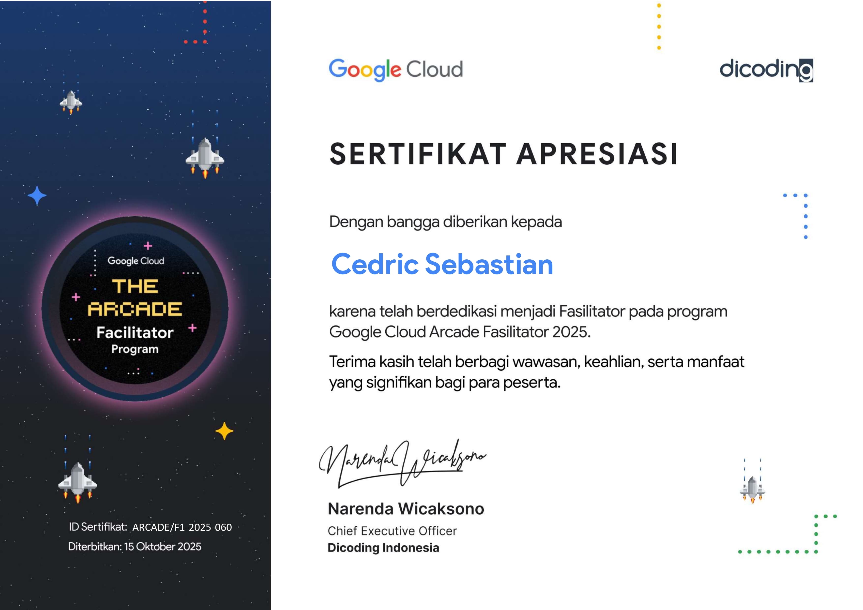 Google Cloud Arcade Facilitator Evidence